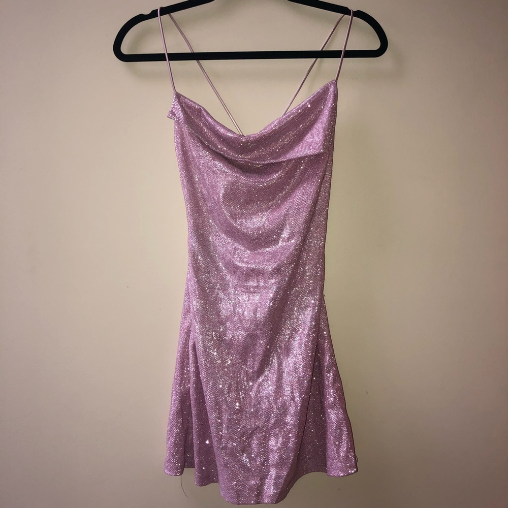 Lilac glitter dress